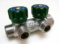 Коллектор FAR 3/4" x 1/2" х 2 выхода плоский под прокладку (FK 3821 3412ТР. фар) Коллектор FAR 3/4" x 1/2" х 2 выхода плоский под прокладку (FK 3821 3412ТР. фар)